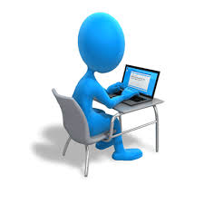 avatar working on computer